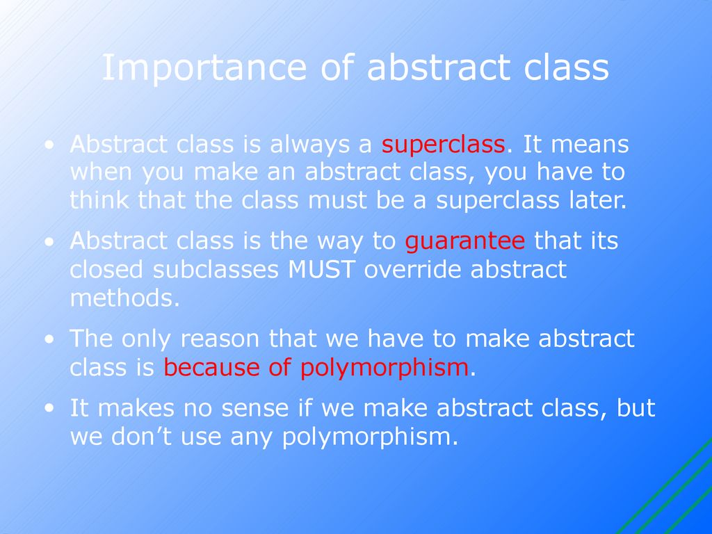 Chapter 14 Abstract Classes and Interfaces - ppt download