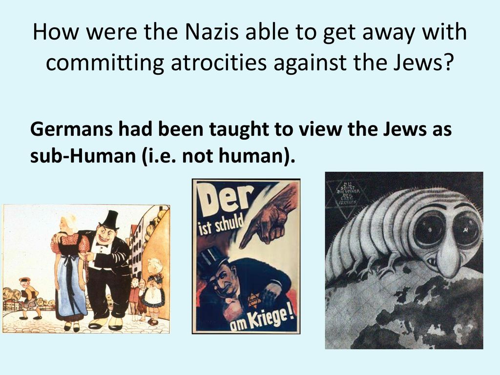 How were the Nazis able to get away with committing atrocities against the Jews