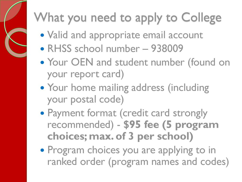 Applying to College. - ppt download