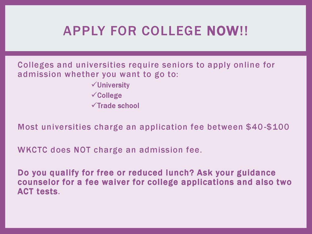 SENIOR COLLEGE AND Scholarship INFORMATION - ppt download
