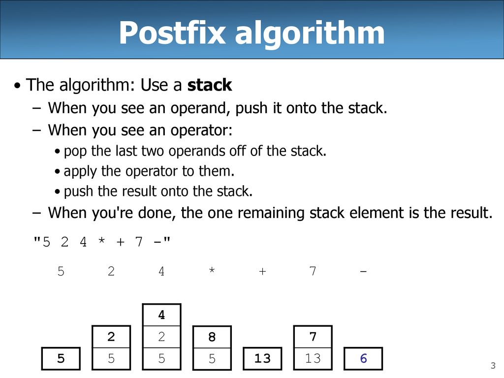 CSE 143 Lecture 8 More Stacks and Queues; Complexity (Big-Oh) - ppt ...