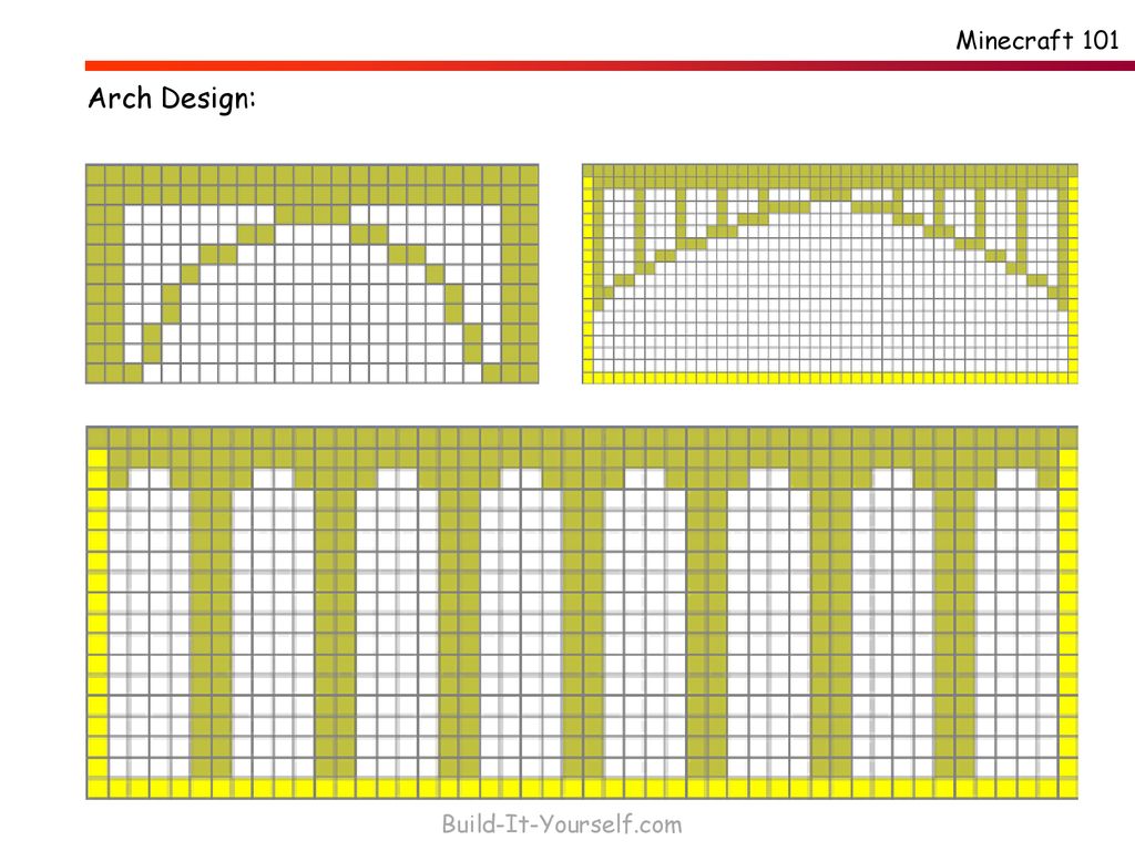 Майнкрафт арки схема