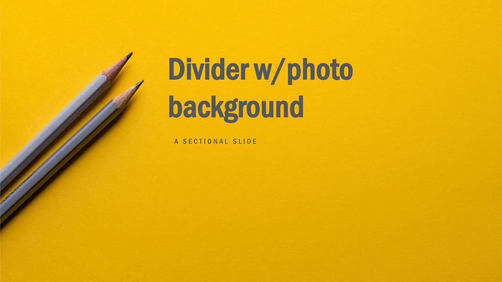 Divider w/photo background