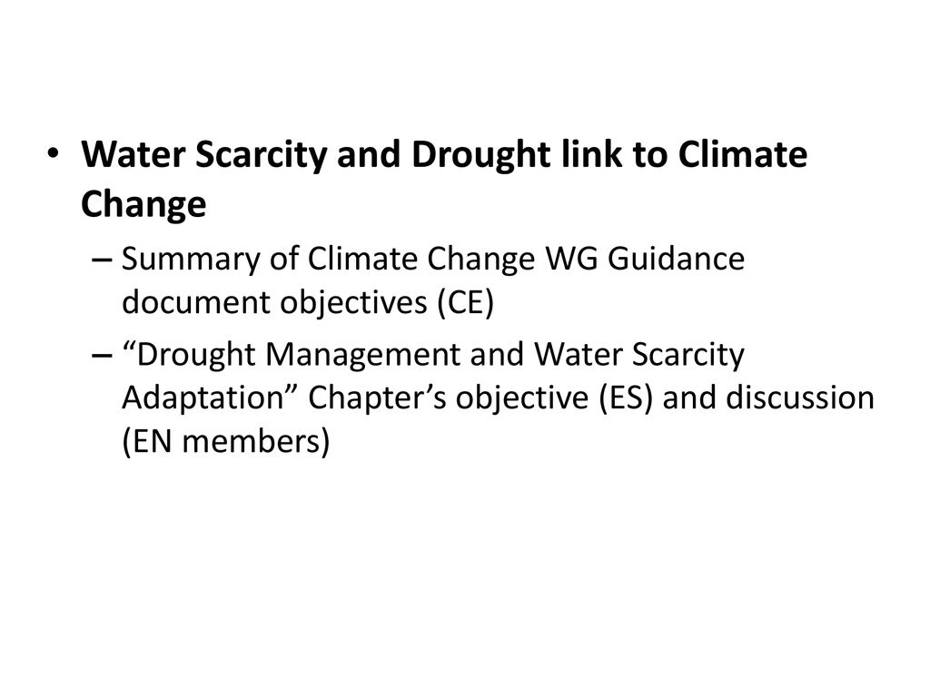 WFD, Common Implementation Strategy Water Scarcity And Droughts Expert ...