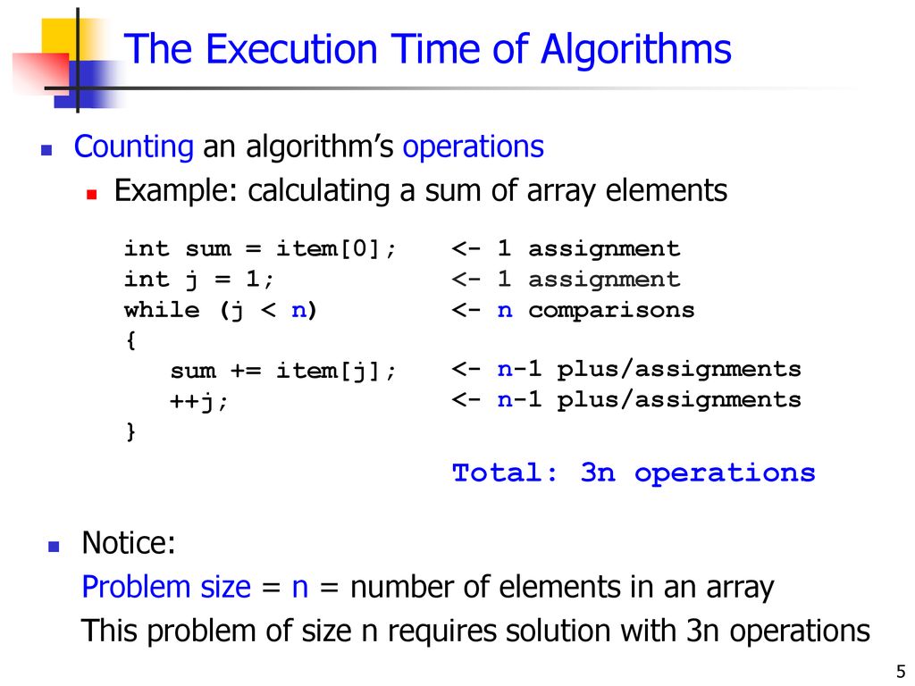 Algorithm Analysis and Big Oh Notation - ppt download