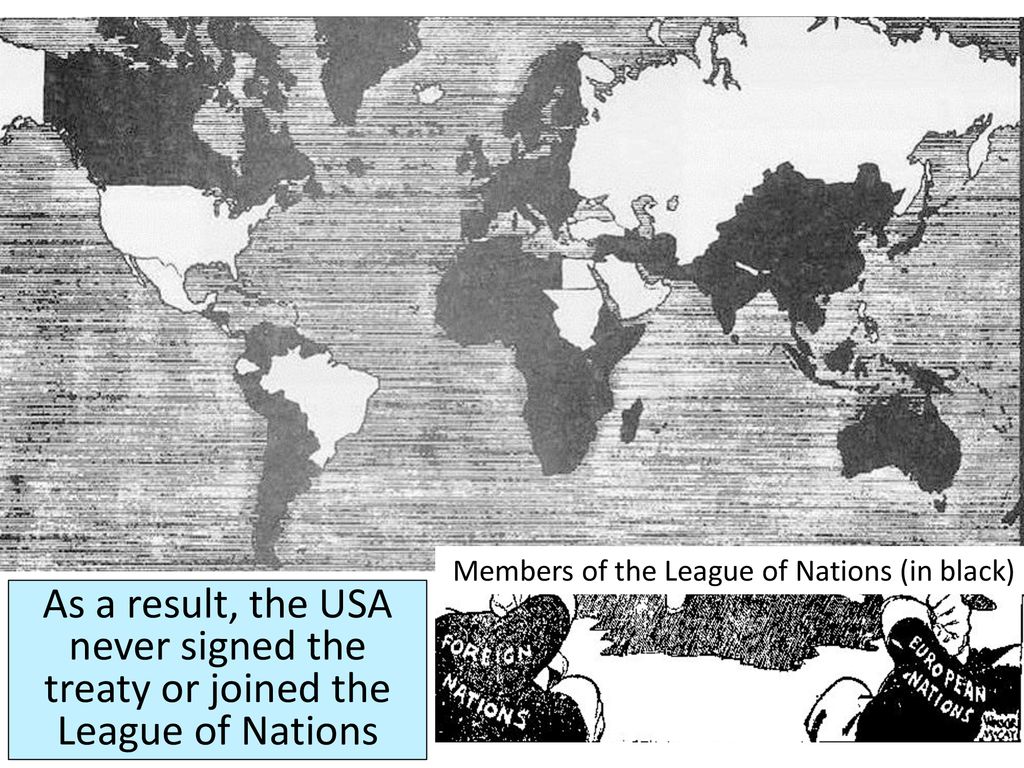 In the United States, reactions to the Treaty of Versailles were mixed