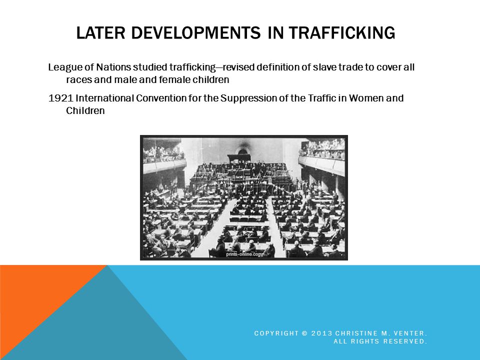 Later developments in trafficking