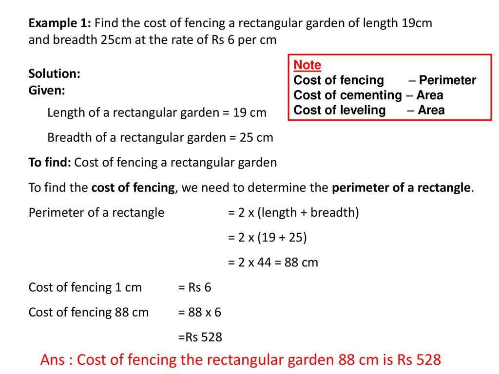 Cost of fencing, leveling and cementing ppt download