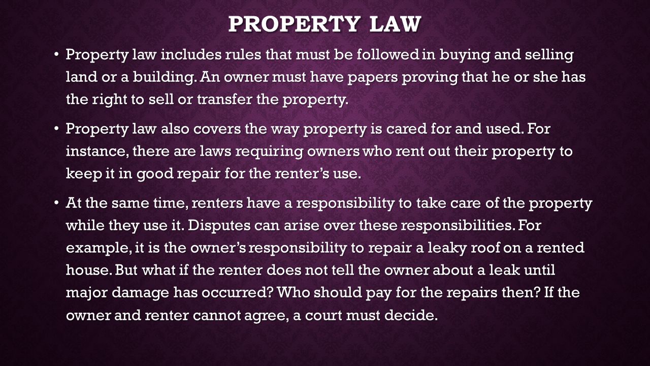 Property law