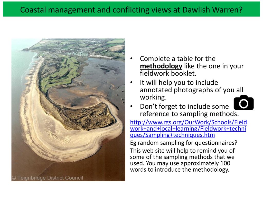 Coastal management and conflicting views at Dawlish Warren