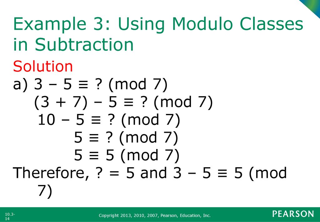 Modular arithmetic