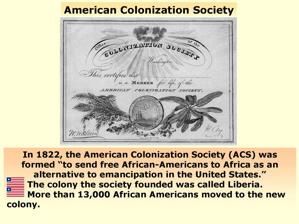 Pan Africanism American Colonization Society Map of Liberia - ppt download