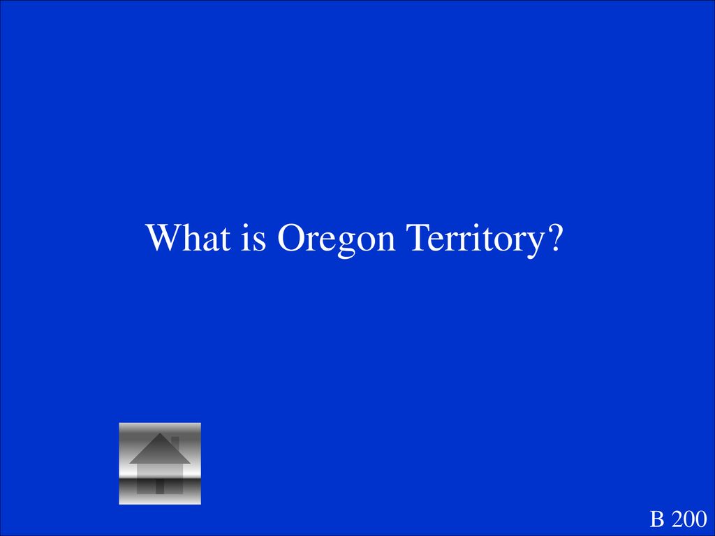 What is Oregon Territory