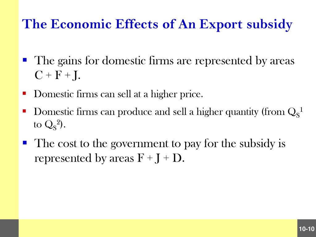 Economic Effects Of Export Subsidies In A Small Country Ppt Download Economic Effects Of Export Subsidies In A Small Country Ppt Download