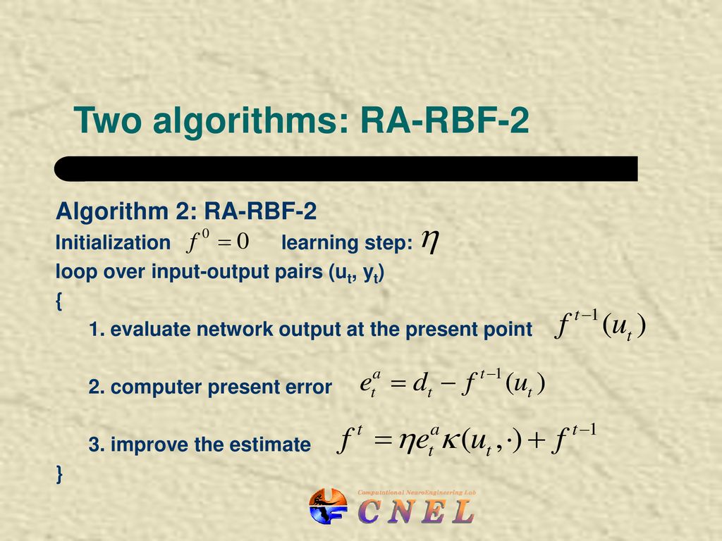 Recursively Adapted Radial Basis Function Networks and its Relationship ...