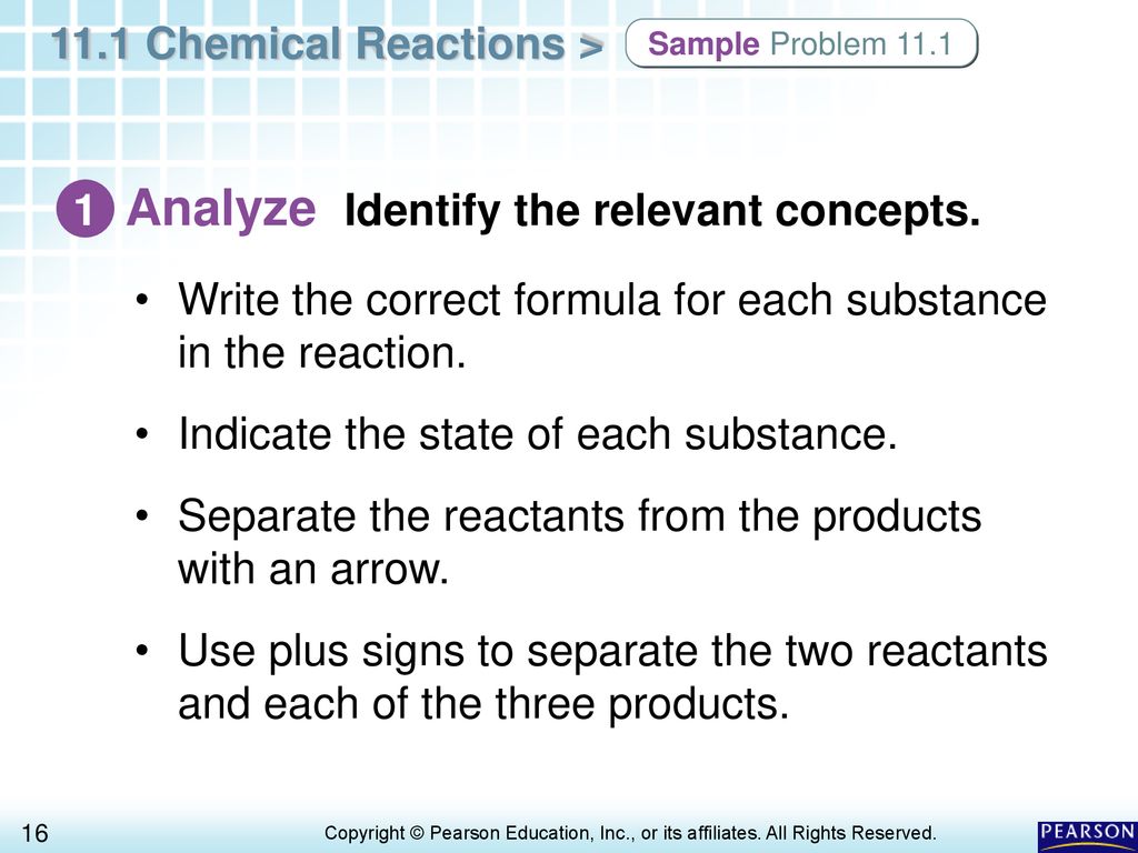 Analyze Identify the relevant concepts.