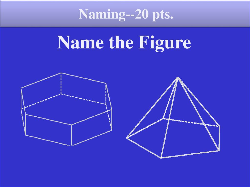 Naming--20 pts. Name the Figure