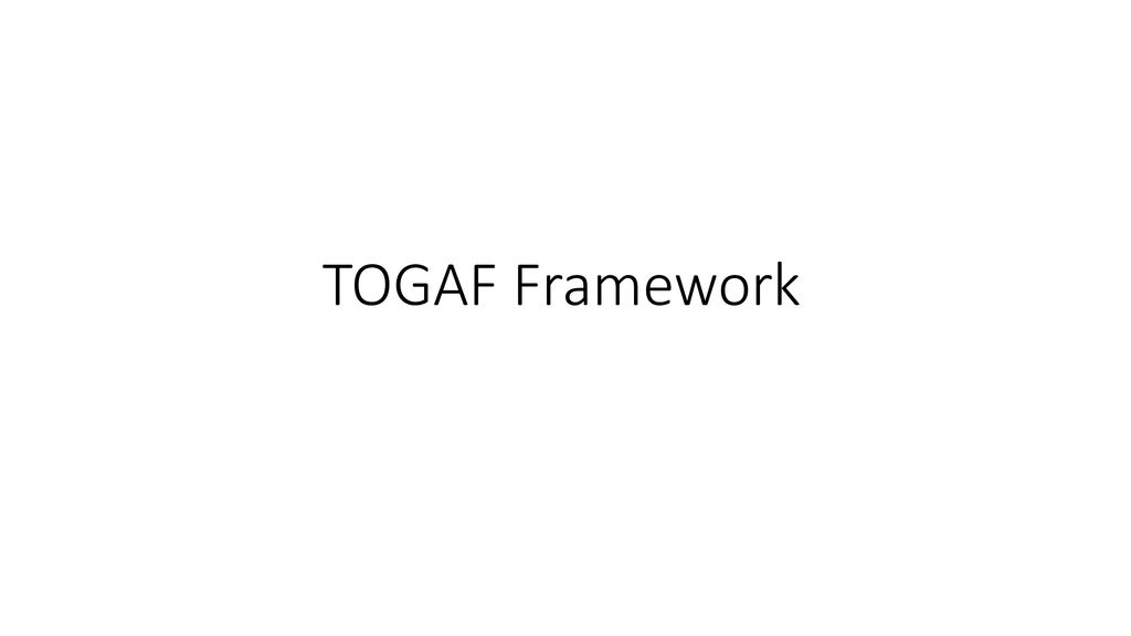 TOGAF Framework