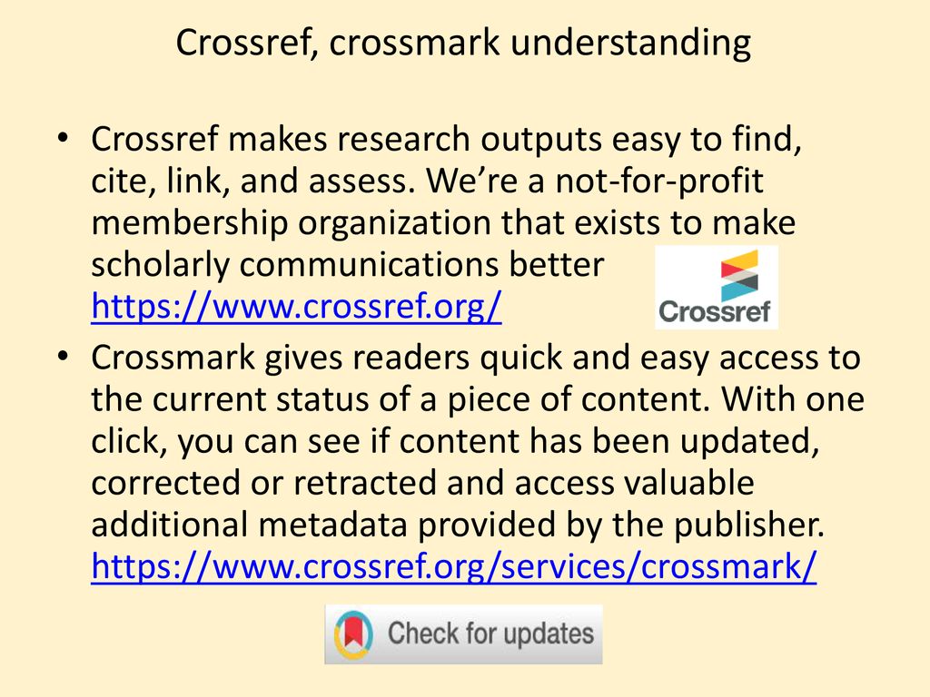 Crossmark - Crossref