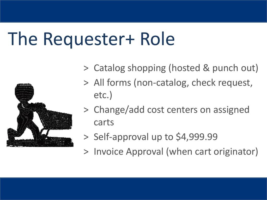 The Requester+ Role Catalog shopping (hosted & punch out)