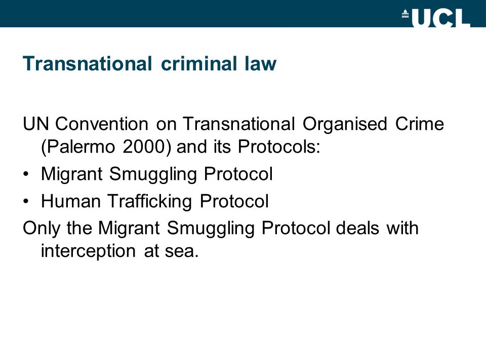 Transnational criminal law
