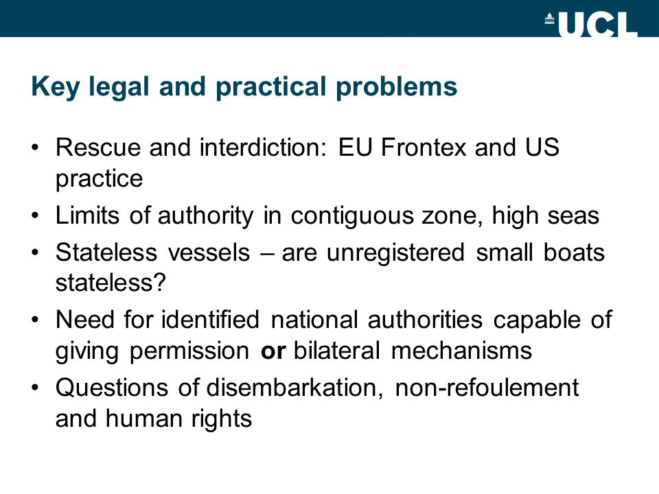 Key legal and practical problems