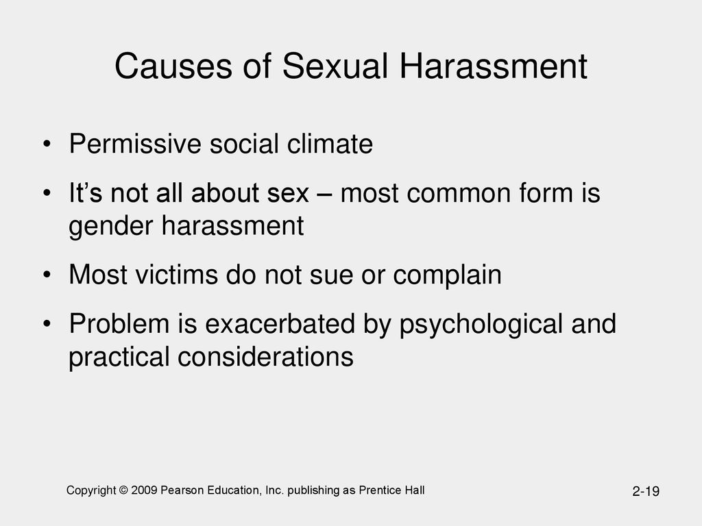 Causes of Sexual Harassment
