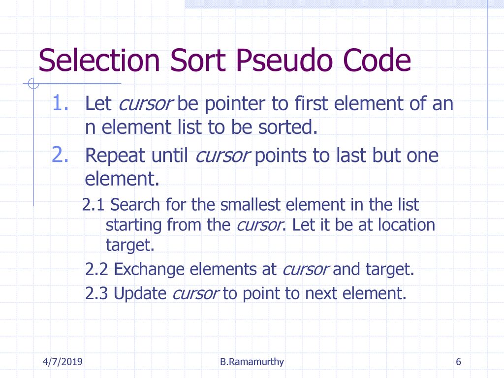 Sorting And Searching CSE116A,B 4/7/2019 B.Ramamurthy. - ppt download