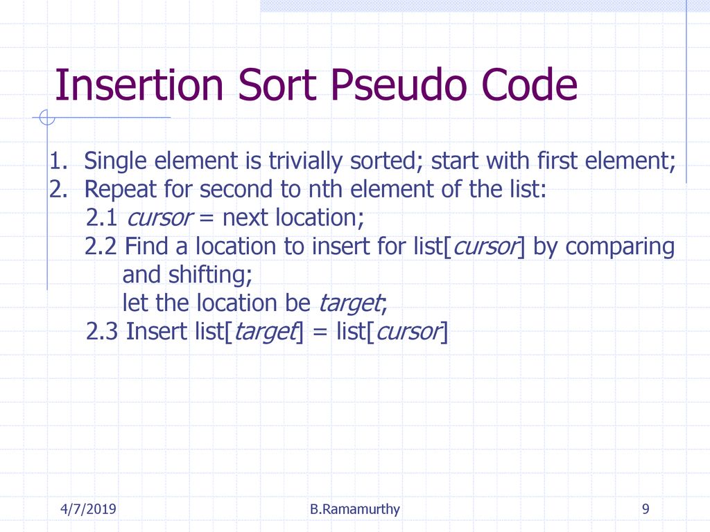 Sorting And Searching CSE116A,B 4/7/2019 B.Ramamurthy. - ppt download