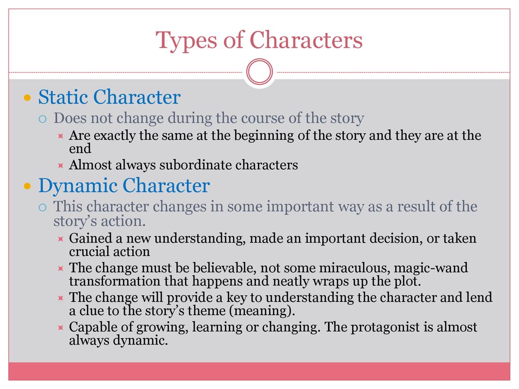 Characterization Unit ppt download