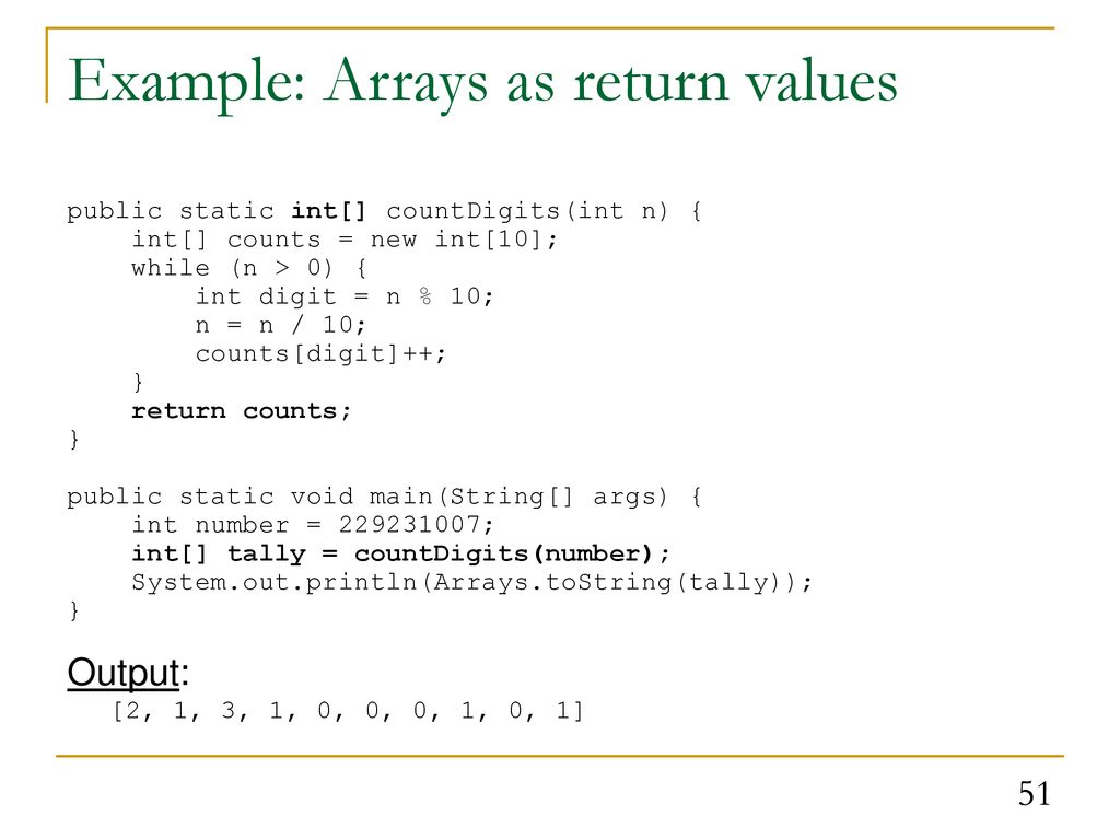 Array basics Readings: ppt download