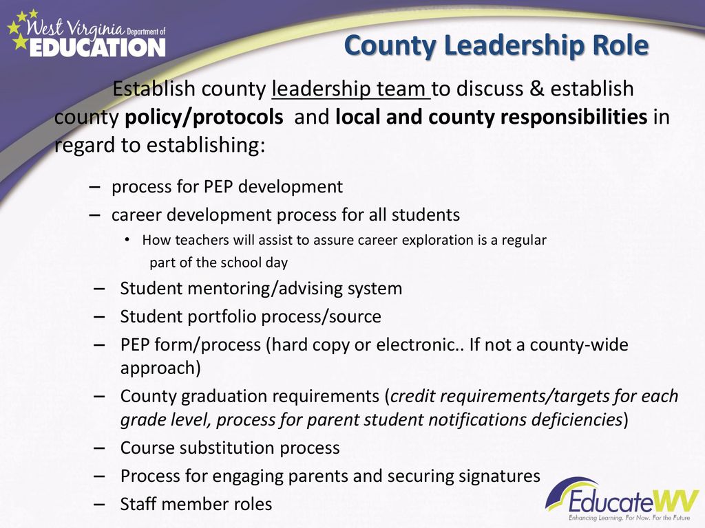 County Leadership Role