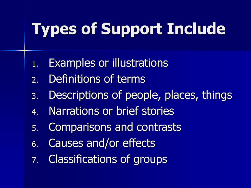 types of paragraph development with examples