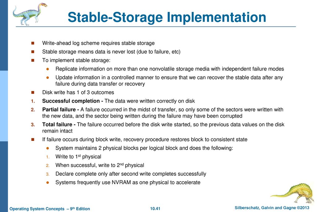 Stable-Storage Implementation