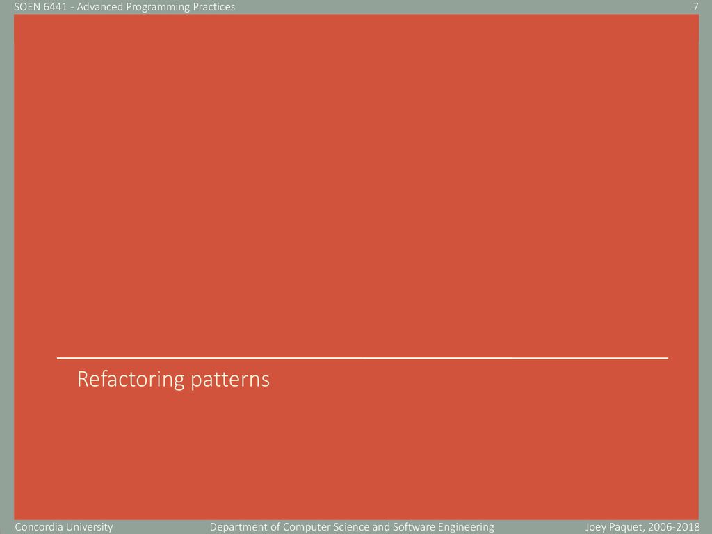 Advanced Programing practices - ppt download