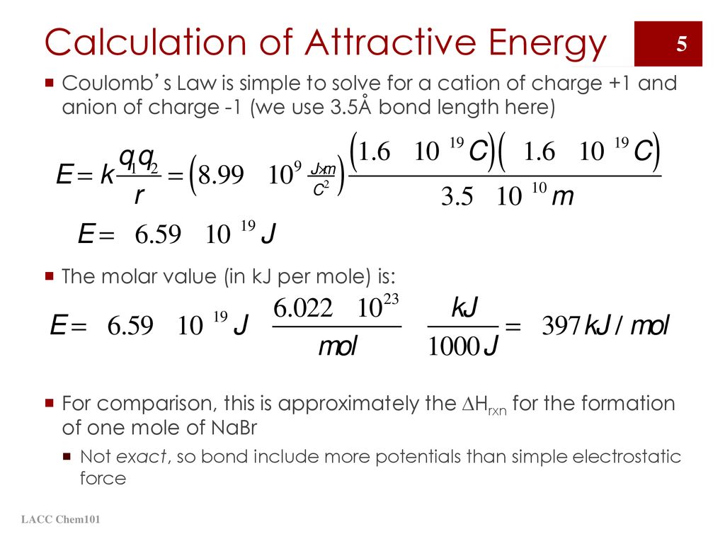Chemical Bonds Lacc Chem Ppt Download