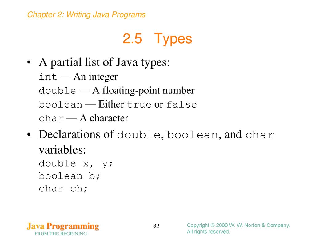 Writing Java Programs Chapter 2 - ppt download