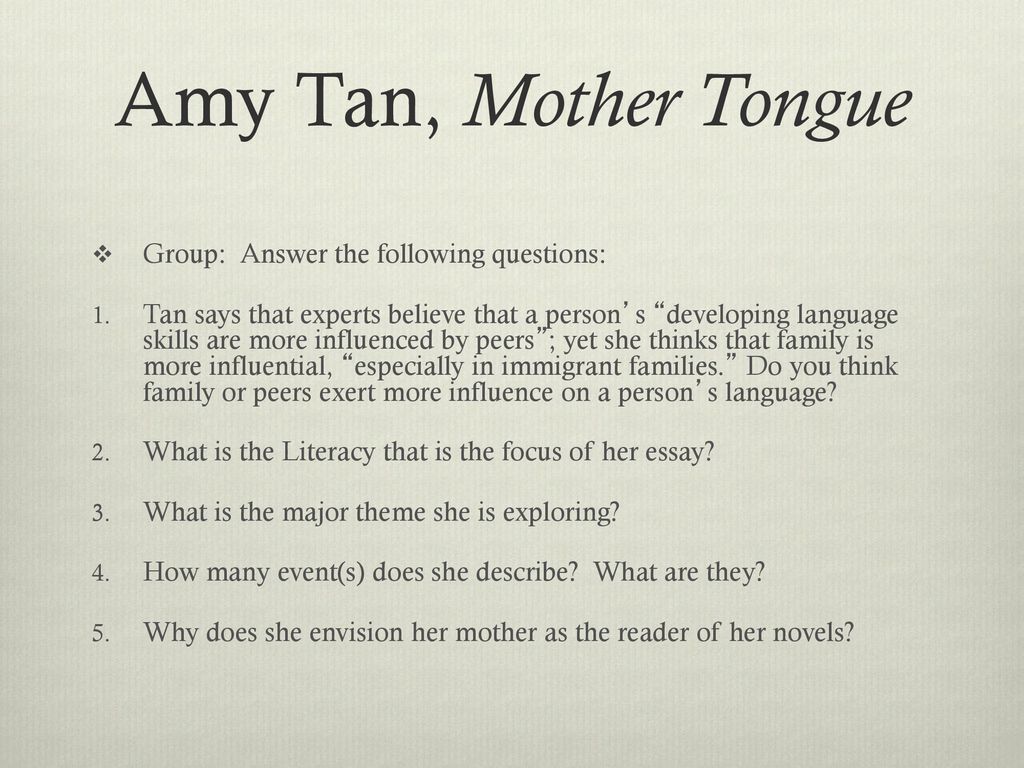 tan amy mother tongue