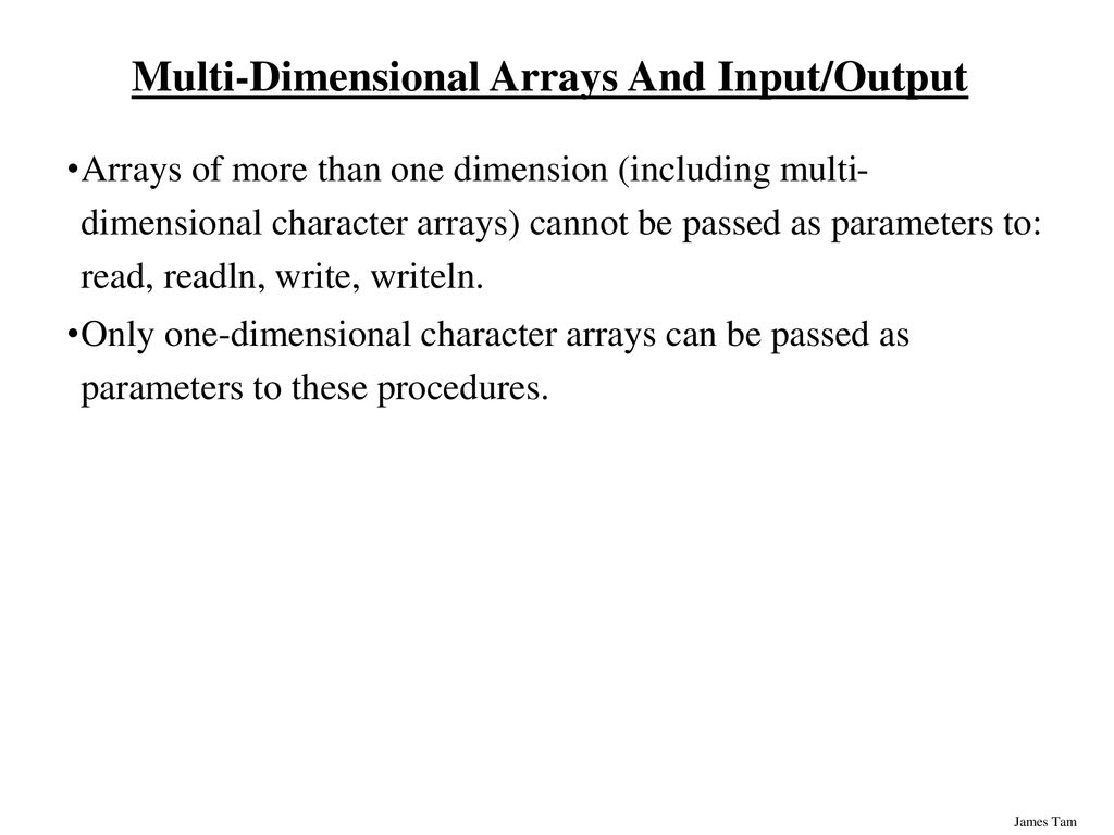 Arrays In this section of notes you will be introduced to a composite ...