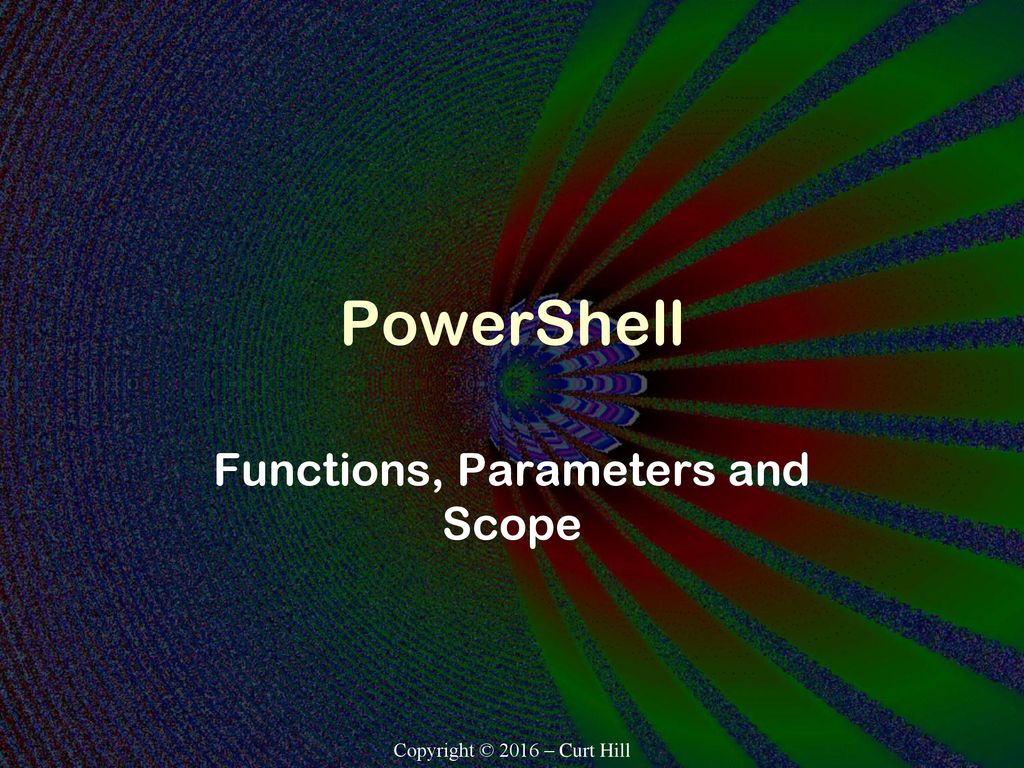 Functions, Parameters and Scope - ppt download