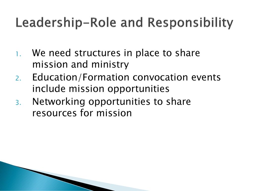 Leadership-Role and Responsibility