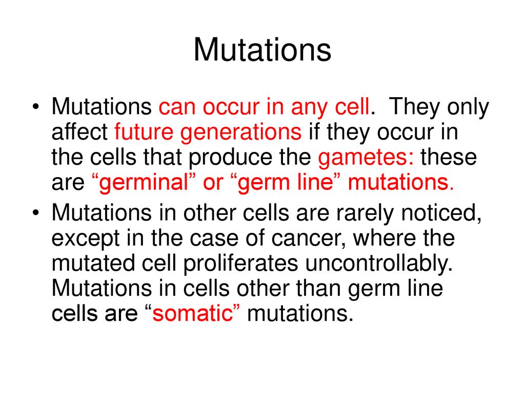Mutations ppt download Biology Diagrams