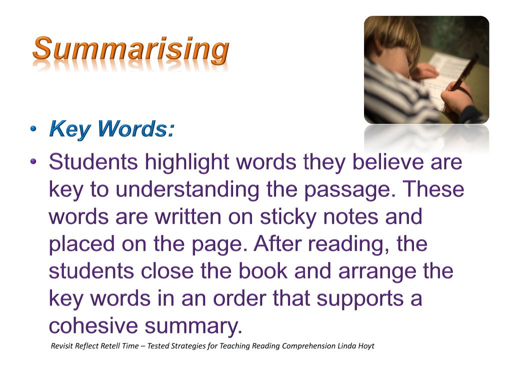 Super Six Reading Comprehension Strategies Presentation