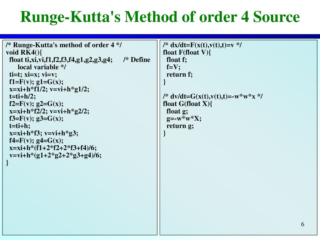 Solving The Differential Equation By Using The Runge Kutta S Ppt Download