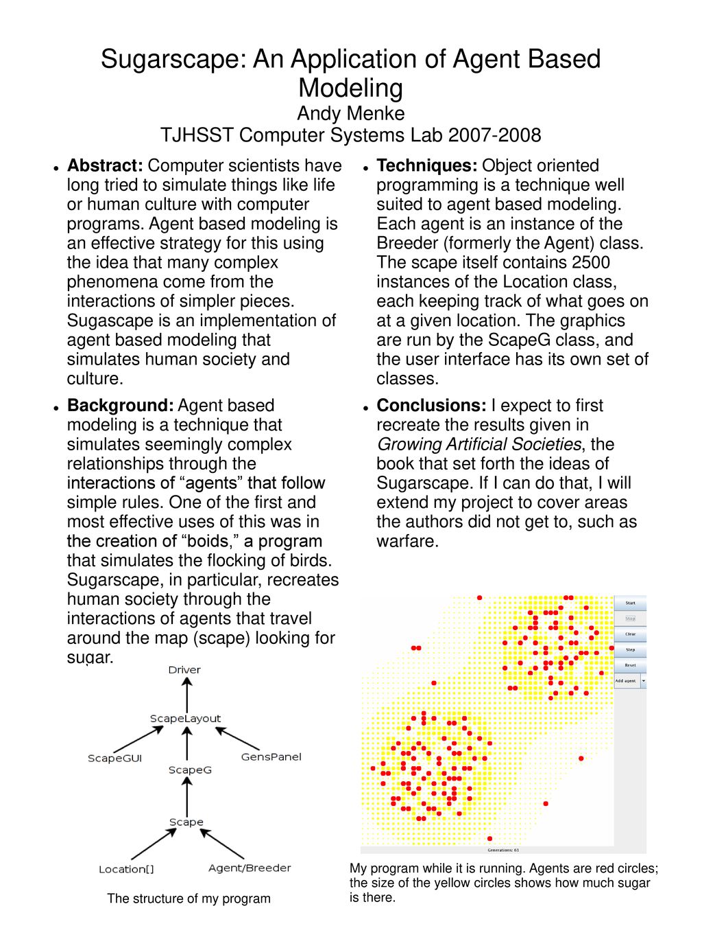 Sugarscape An Application Of Agent Based Modeling Andy Menke