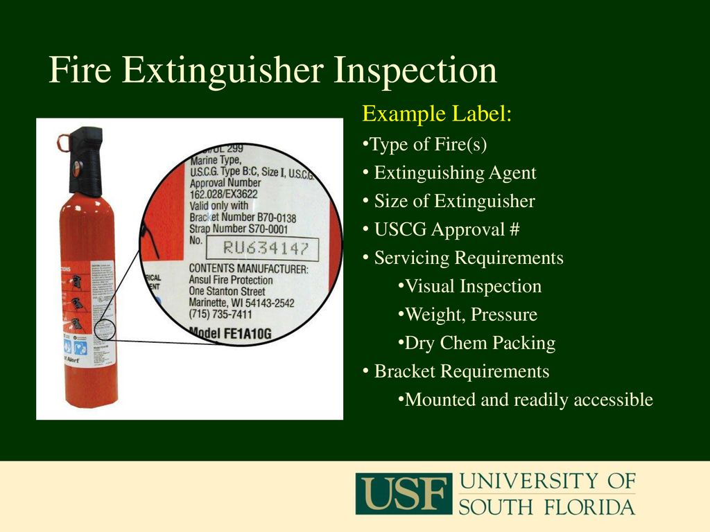 Fire Suppression & Visual Distress Signals - ppt download