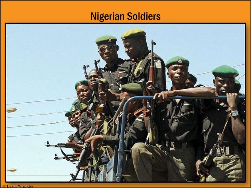 Nigerian Soldiers © Brain Wrinkles