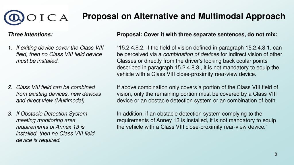 Proposal on Alternative and Multimodal Approach