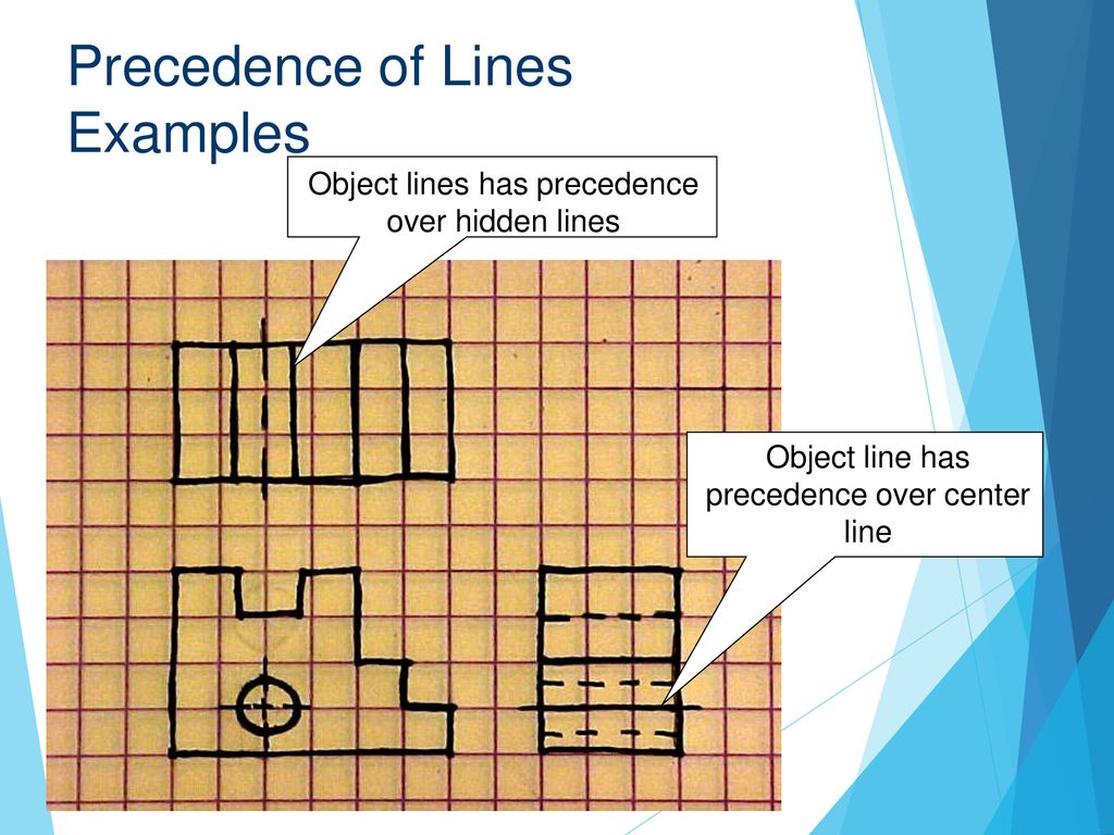 Precedence of Lines Examples