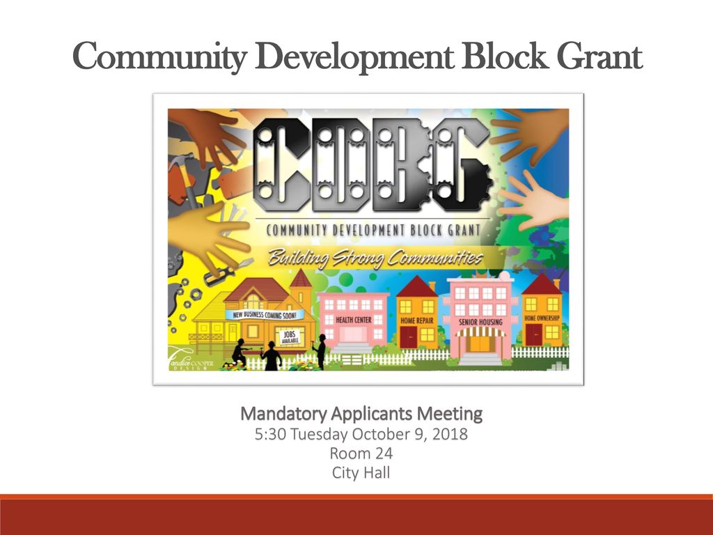 Community Development Block Grant - ppt download